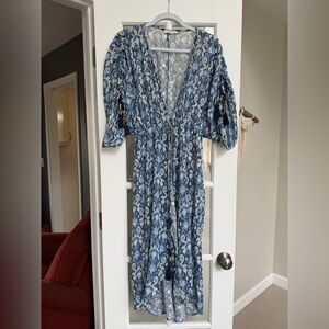 Ramy Brook Coverup Maxi Dress with Tassel Details — size small